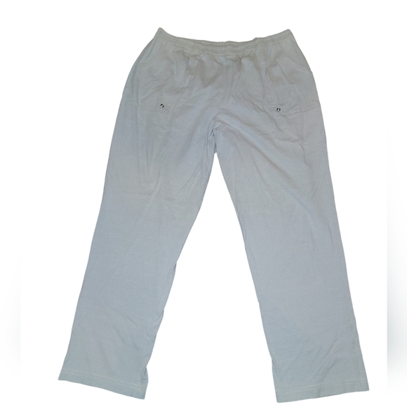 5/$10 C.D. Daniels size 2X light blue pants elastic waistband & front pockets - Picture 1 of 7